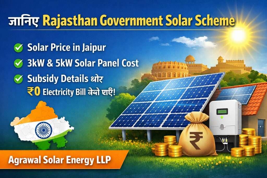Rajasthan Government Solar Scheme Jaipur solar price subsidy guide 3kW 5kW solar panel cost
