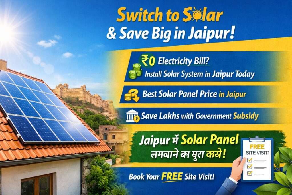 Top solar company in Jaipur 2026 with best solar panel price in Jaipur and subsidy benefits