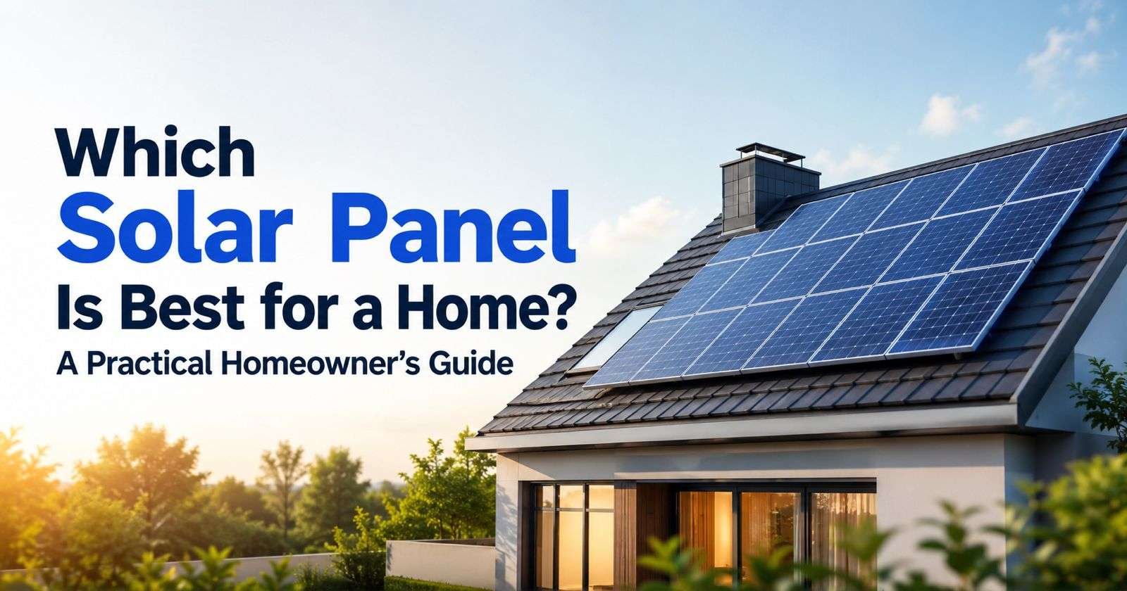 Which solar panel is best for home - monocrystalline and polycrystalline comparison